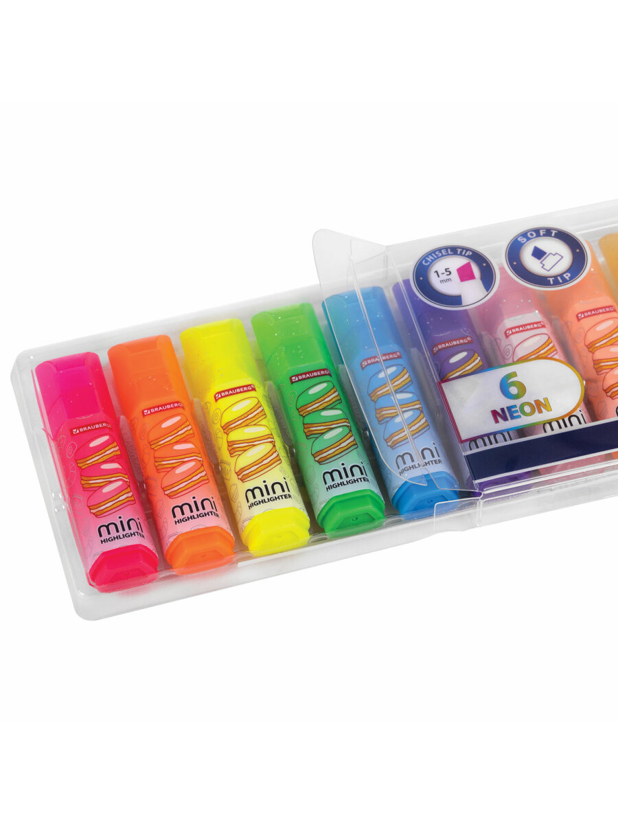 Текстовыделители Brauberg 12 цв. - фото 16
