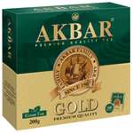 Чай Akbar Зеленый Грин Голд 100 пакетов в конвертах