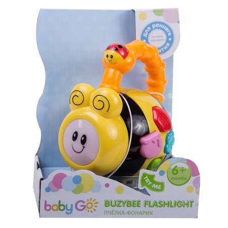 Игрушка BabyGo погремушка Пчёлка-фонарик