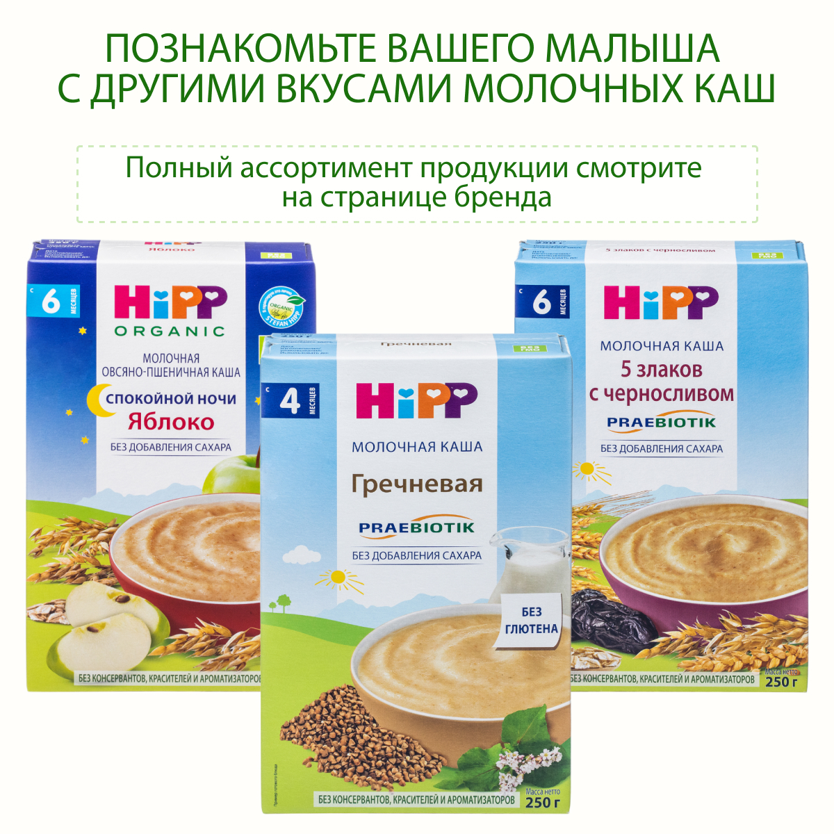 Каша молочная Hipp пшеница-фрукты-йогурт 250г с 6месяцев - фото 7