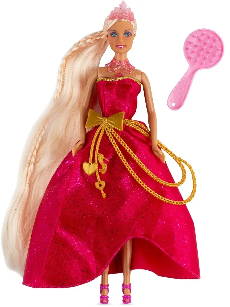 Кукла модельная Defa Lucy Принцесса в бальном платье высота 29 см 8195//розовый - фото 1