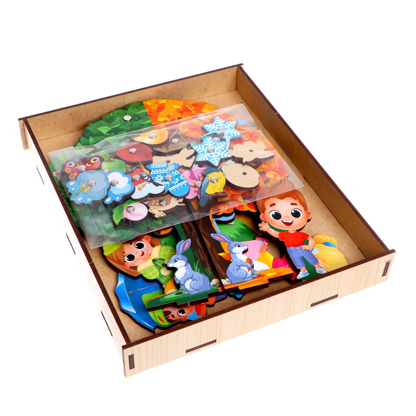 Настольная игра Лесная мастерская Магнитная яблоня - фото 9