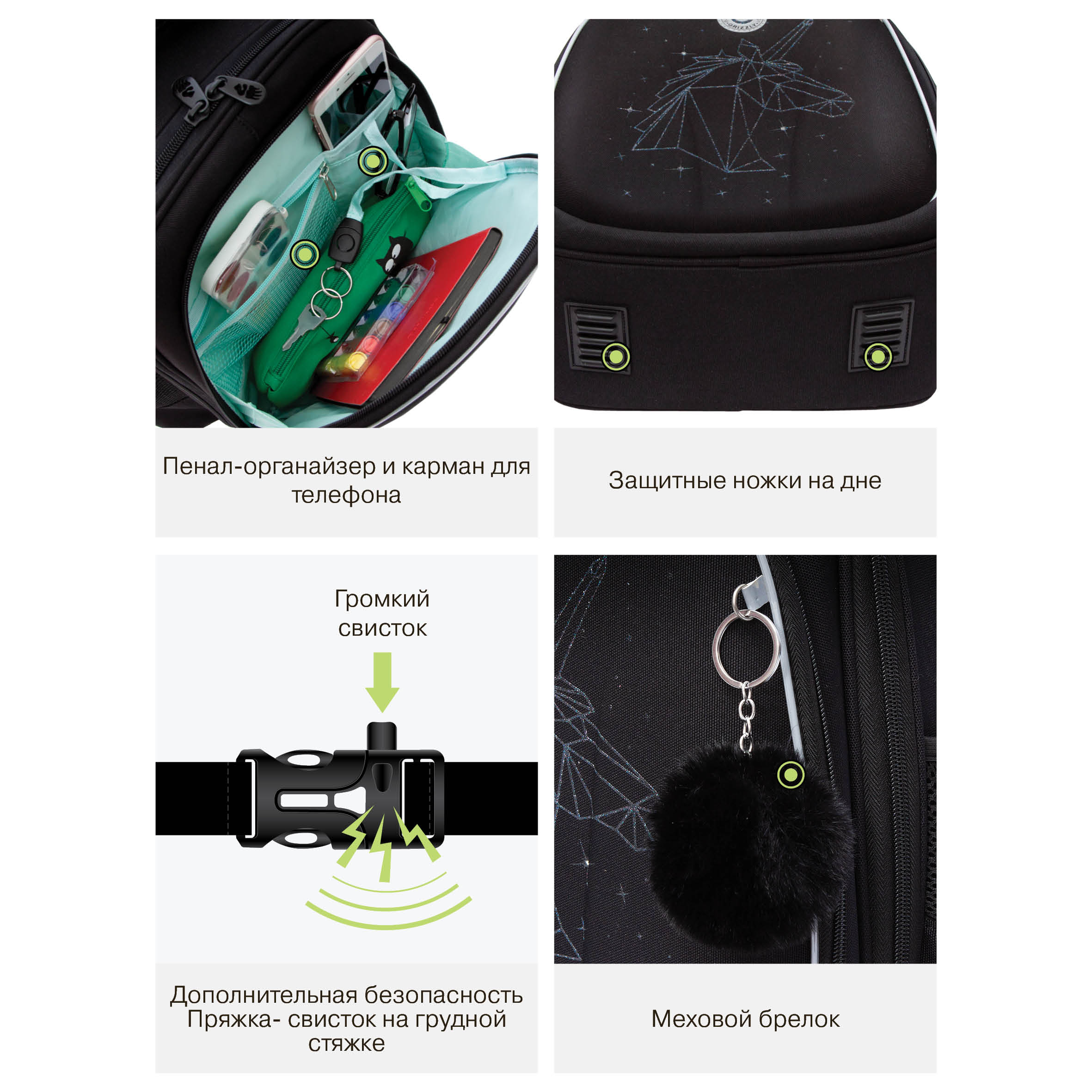 Ранец Grizzly для девочки - фото 14