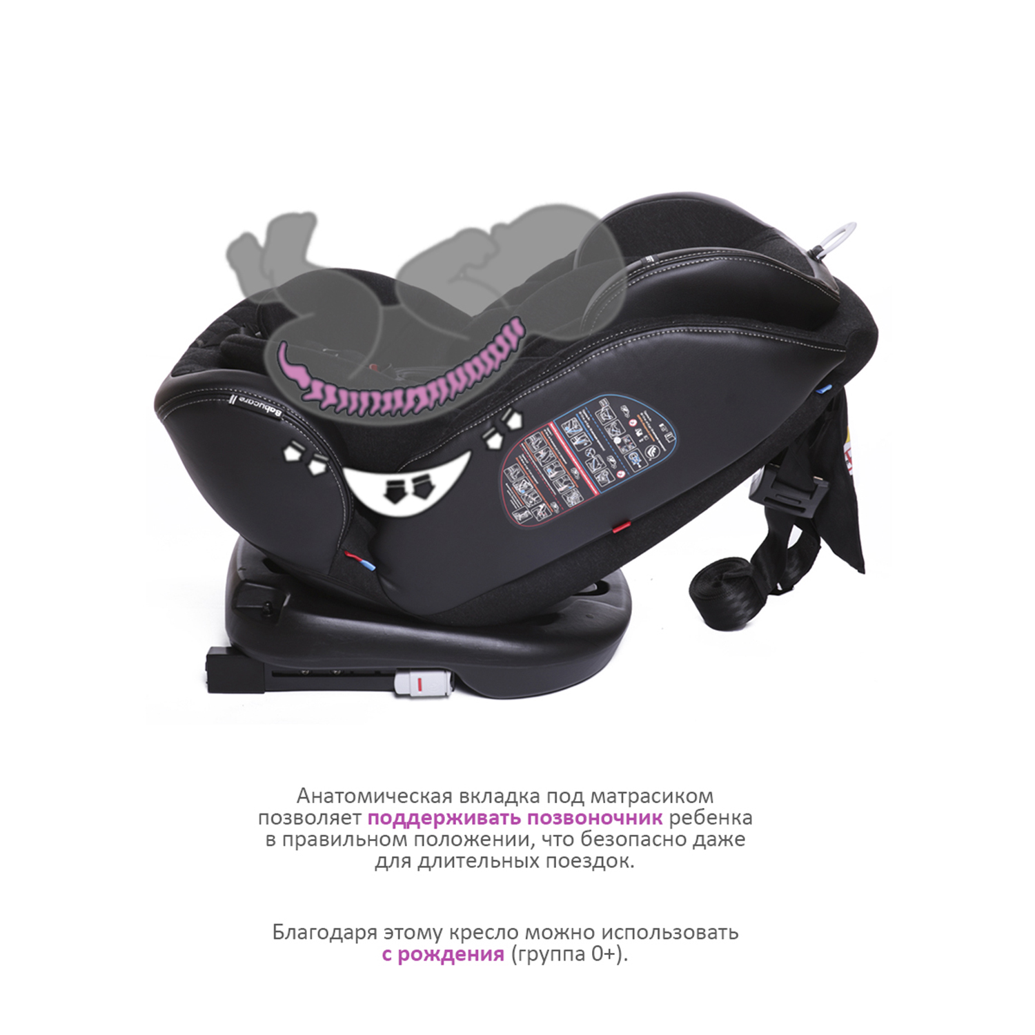 Автокресло BabyCare Shelter Isofix 0+/1/2/3 (0-36 кг) - фото 5