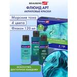 Краски акриловые Brauberg 4 цв.