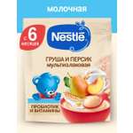 Каша молочная Nestle Мультизлаковая груша персик 200г