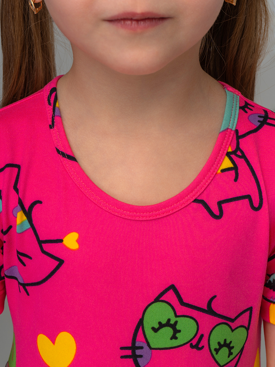 Платье HappyFox HF00192фуксия - фото 5