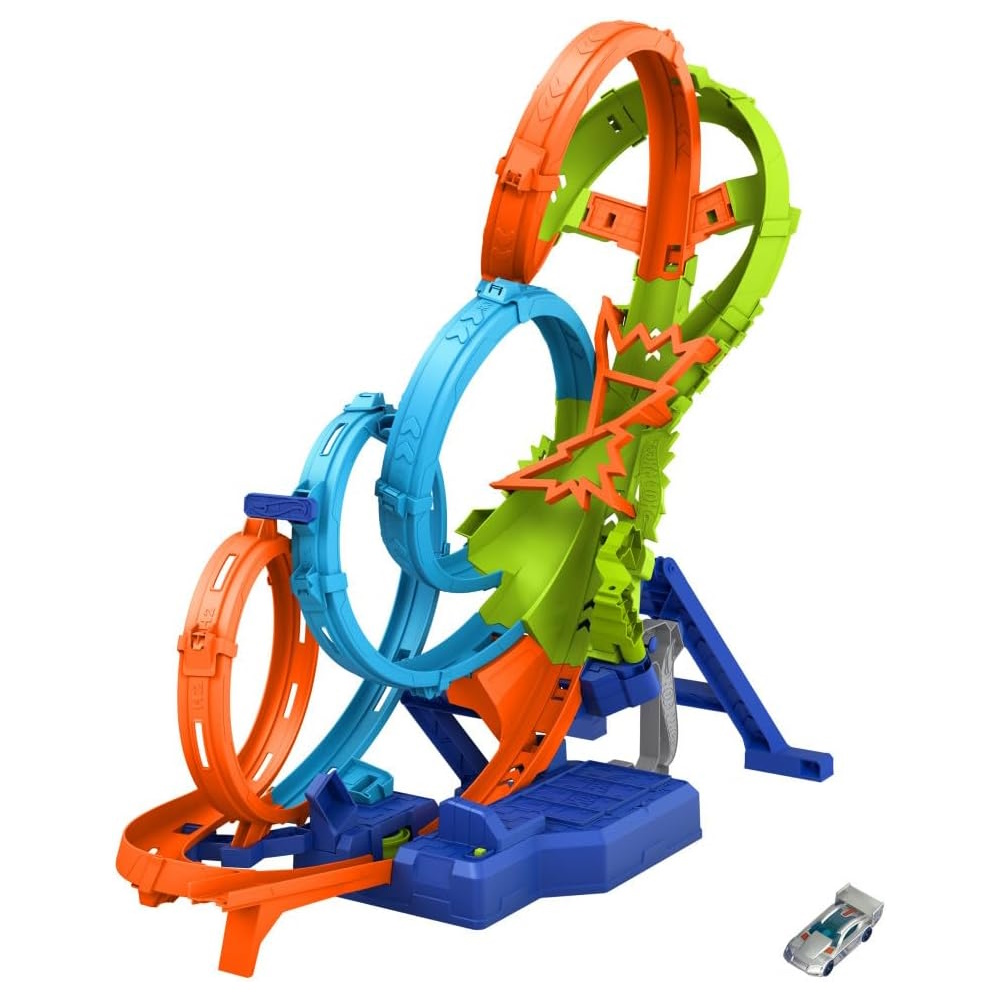 Трек Hot Wheels 4-х кольцевая трасса HXR70 - фото 1