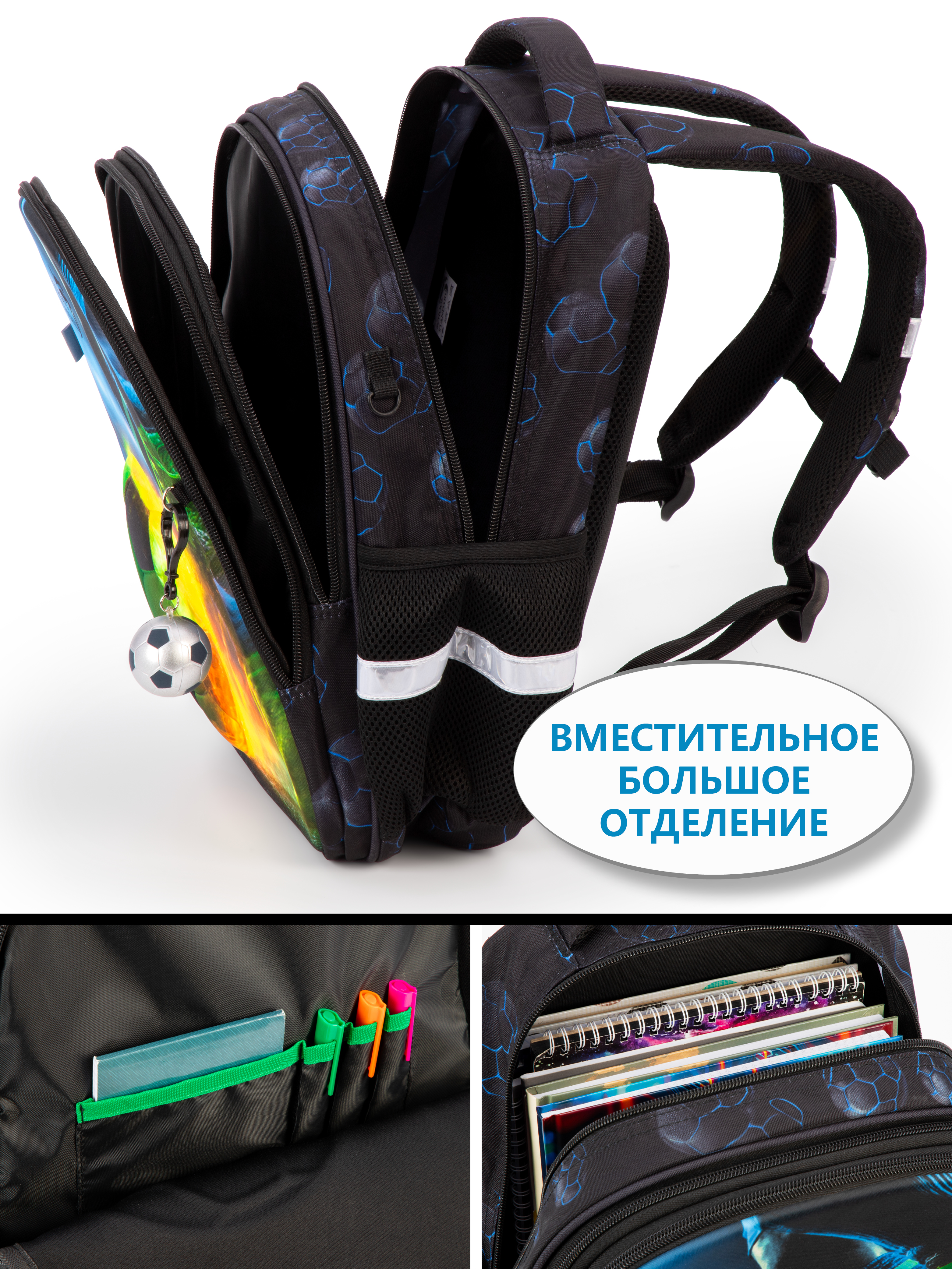 Рюкзак School Standard школьный для мальчика 8в1 - фото 6