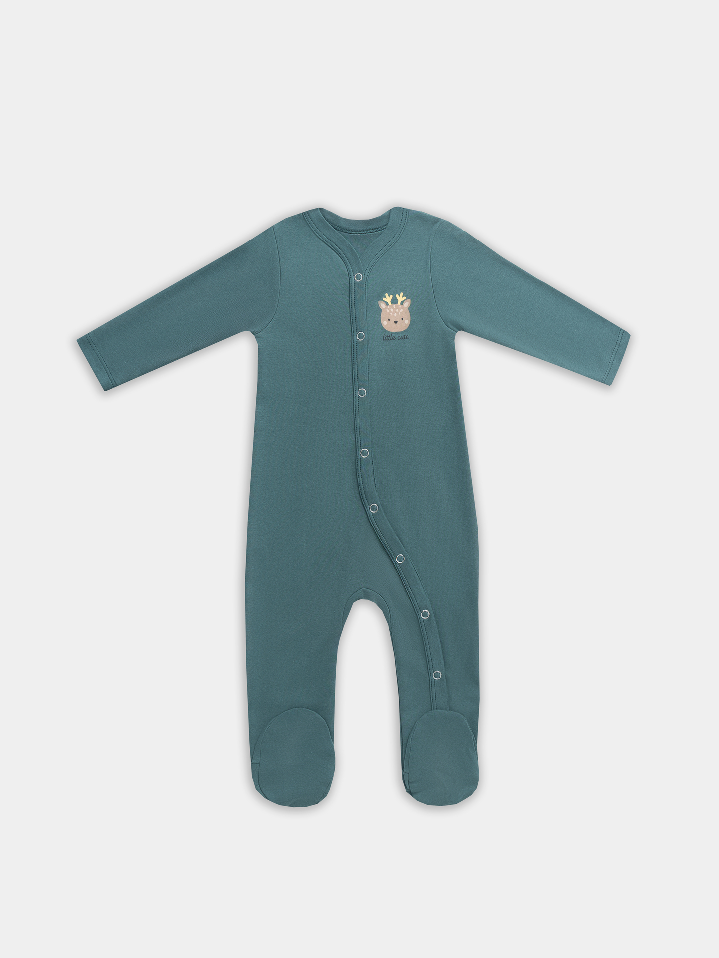 Комбинезон 2 шт Mark Formelle (Марк Формэль) 14005-2/бежевый +изумруд +печать - фото 3