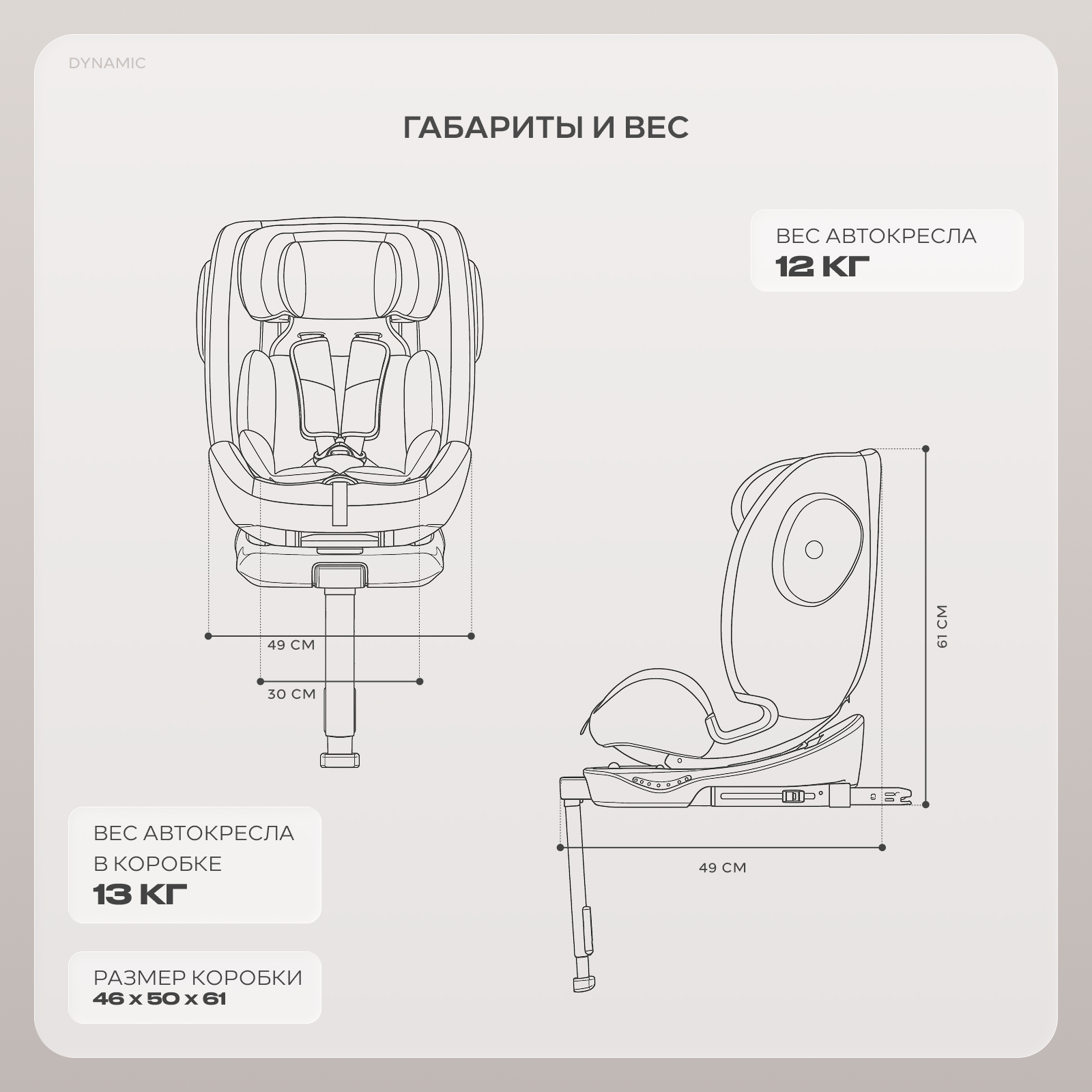 Автокресло Rant Basic Dynamic Isofix 0+/1/2/3 (0-36 кг) черный - фото 2