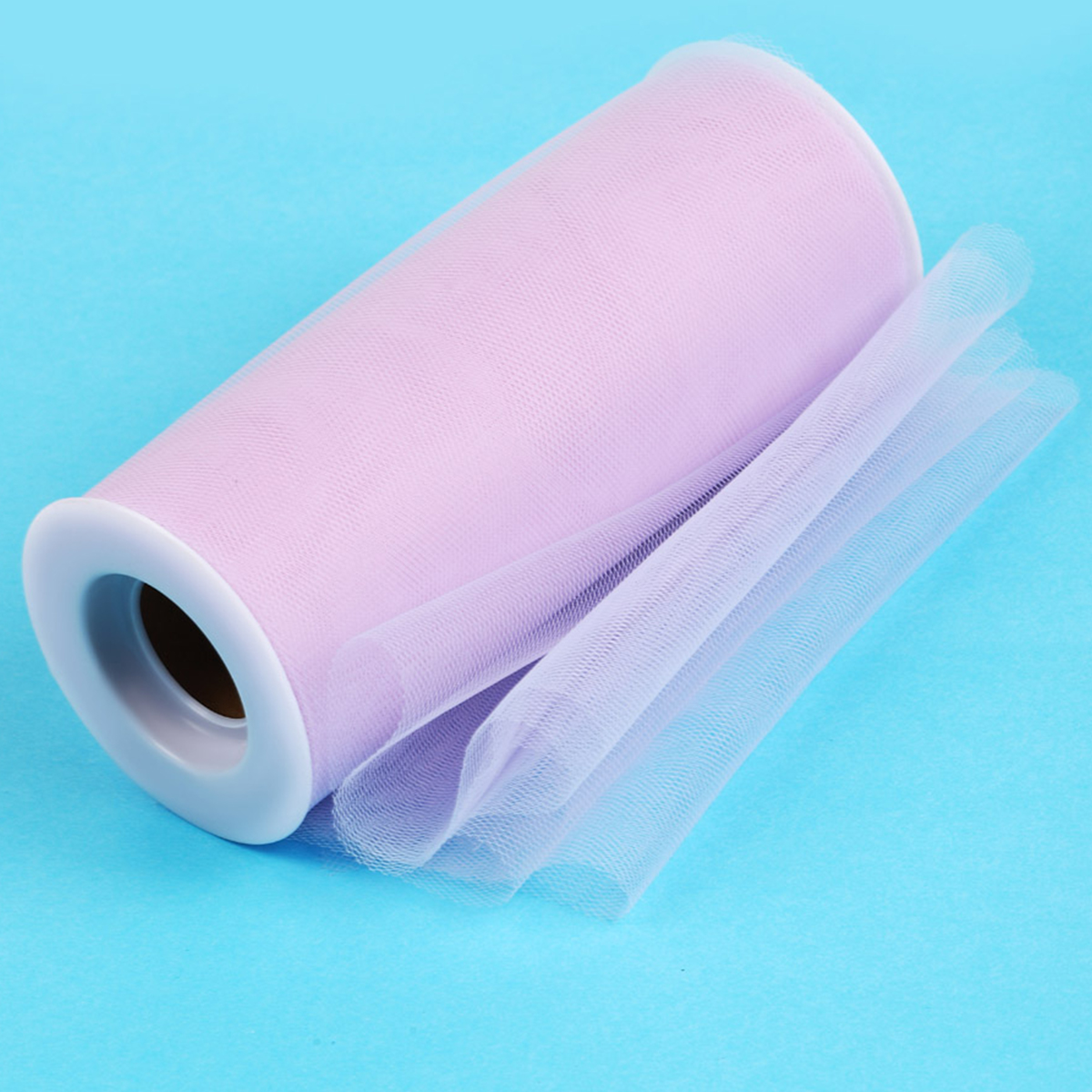 Фатин в шпульках TBY средней жесткости ширина 150 мм уп.22.86м светло-фиолетовый - фото 1