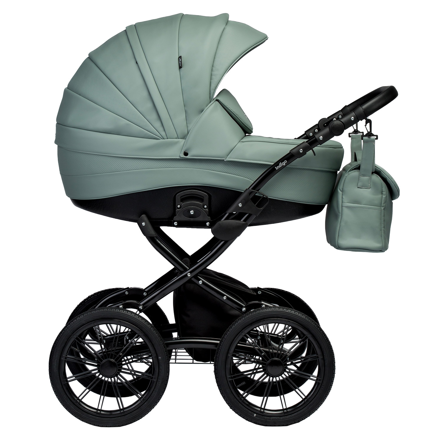 Коляска 2в1 Indigo Special Plus 05 св.-зеленый - фото 2