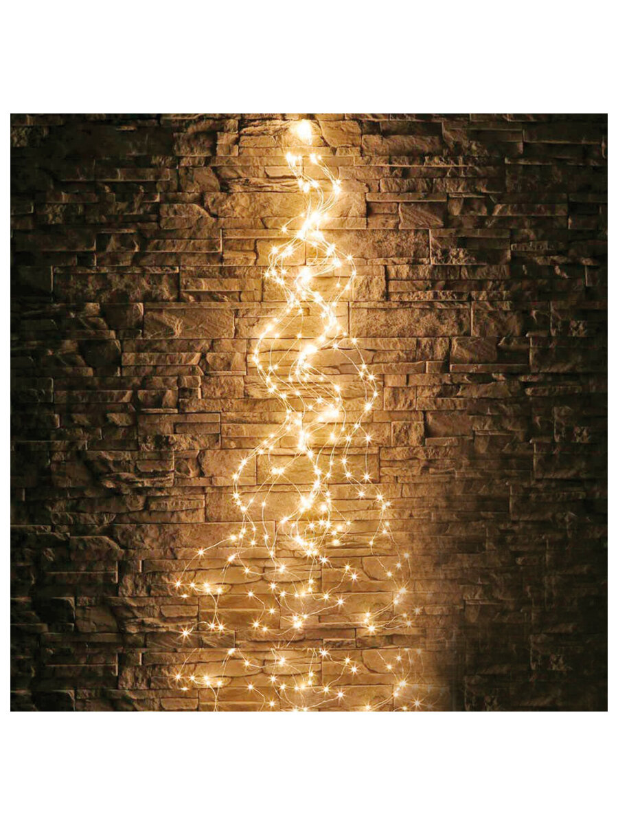 Гирлянда новогодняя Золотая сказка конский хвост уличная на дом и елку 3 м от сети светодиодная - фото 9