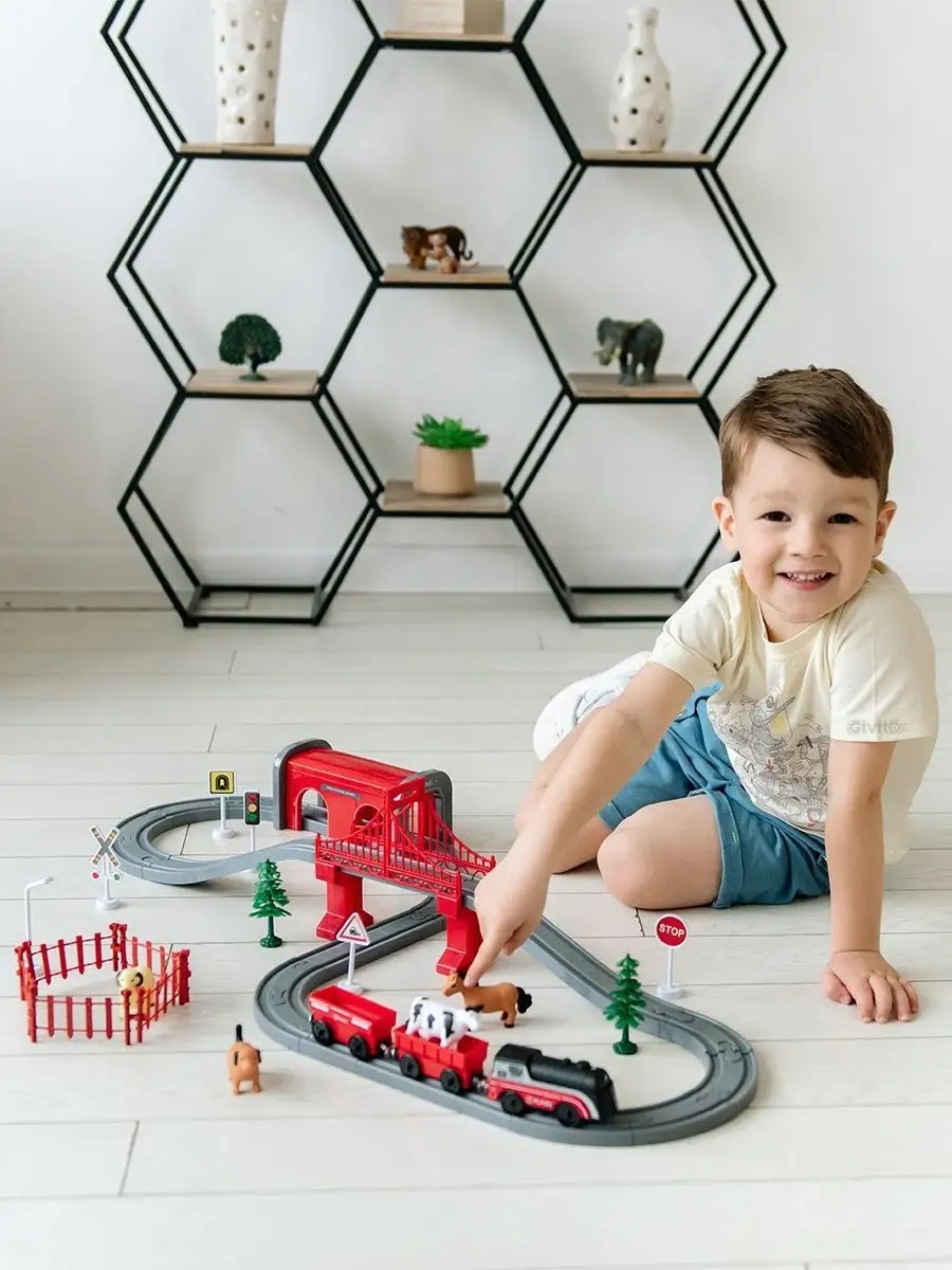 Набор железнодорожный Givito G211-022 - фото 1