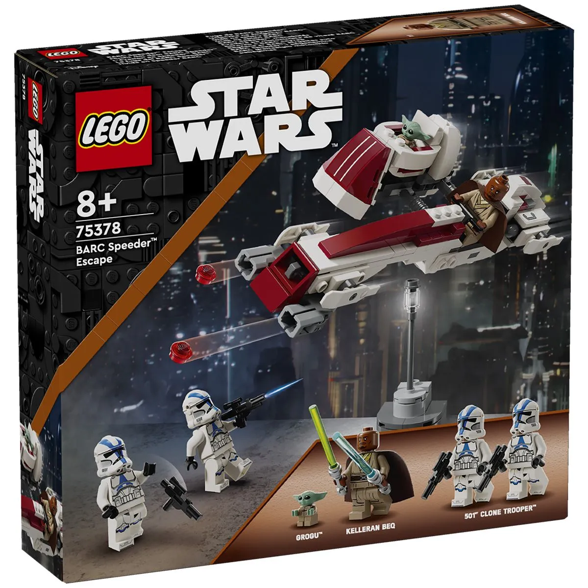 Изображение товара Конструктор LEGO Star Wars 75378 Побег на BARC спидере с минифигурками Изображение товара Конструктор LEGO Star Wars 75378 Побег на BARC спидере с минифигурками