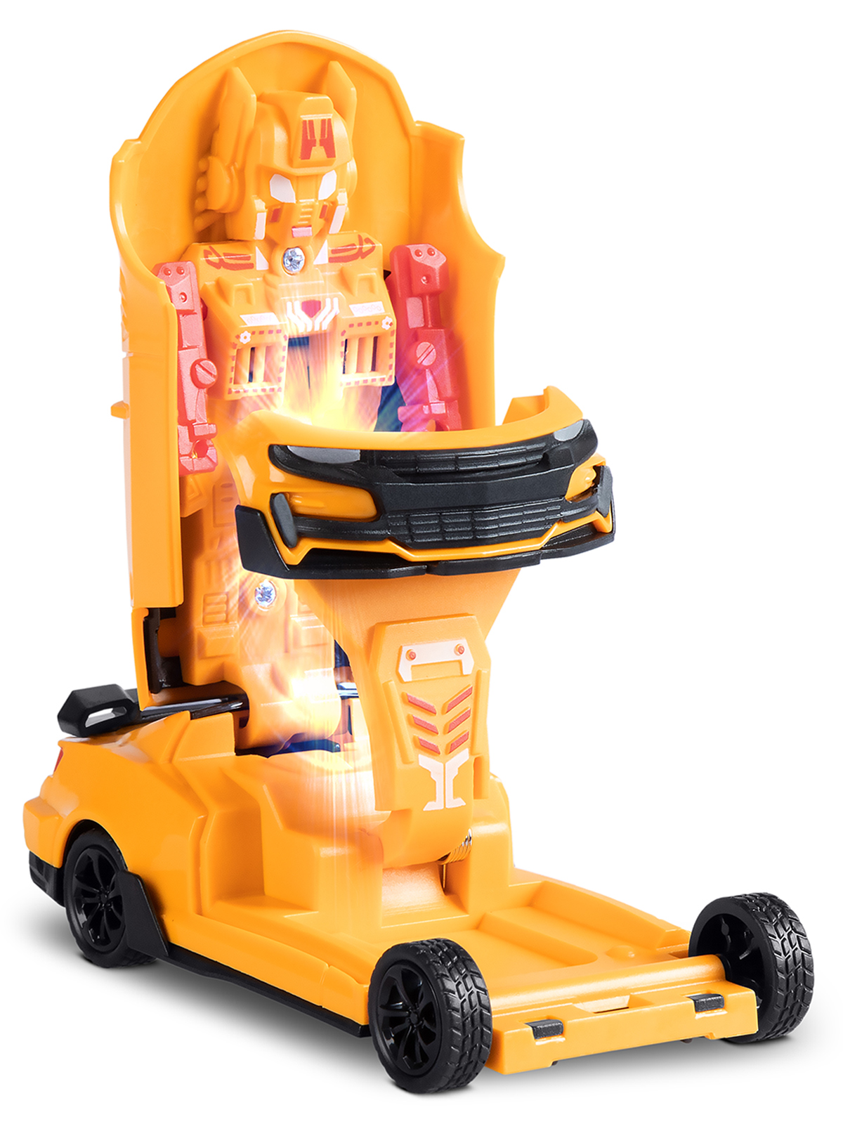 Фигурка AUTODRIVE Робот трансформер Желтый - фото 15