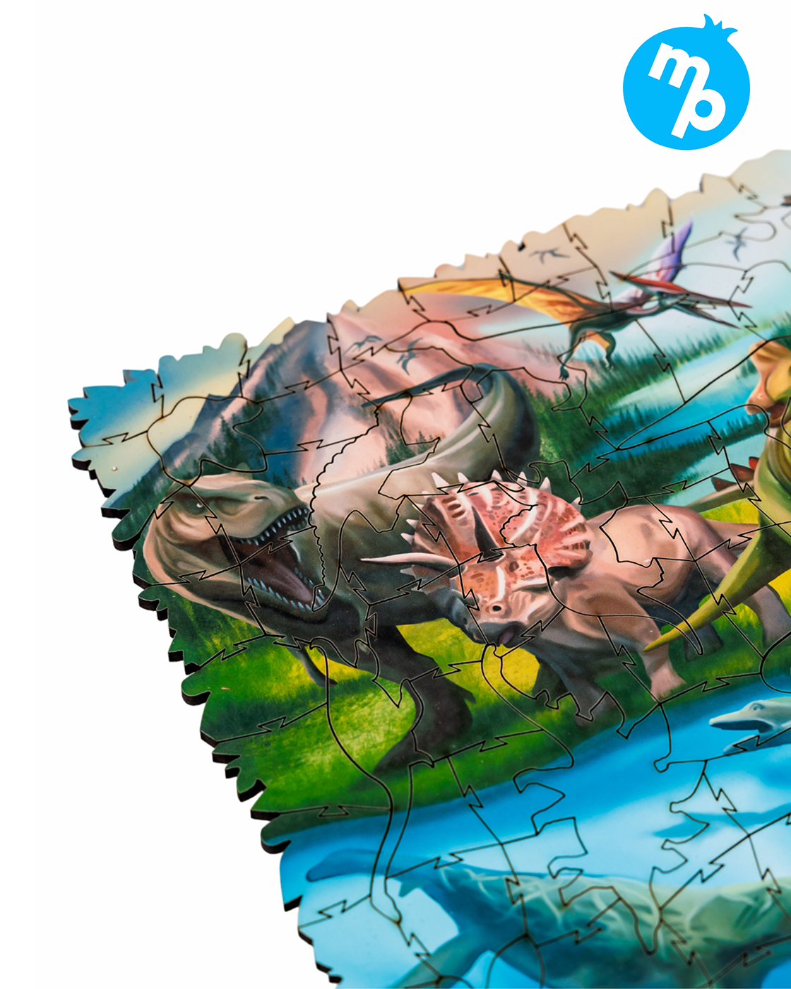 Пазл 1TOY Мир динозавров деревянный - фото 7