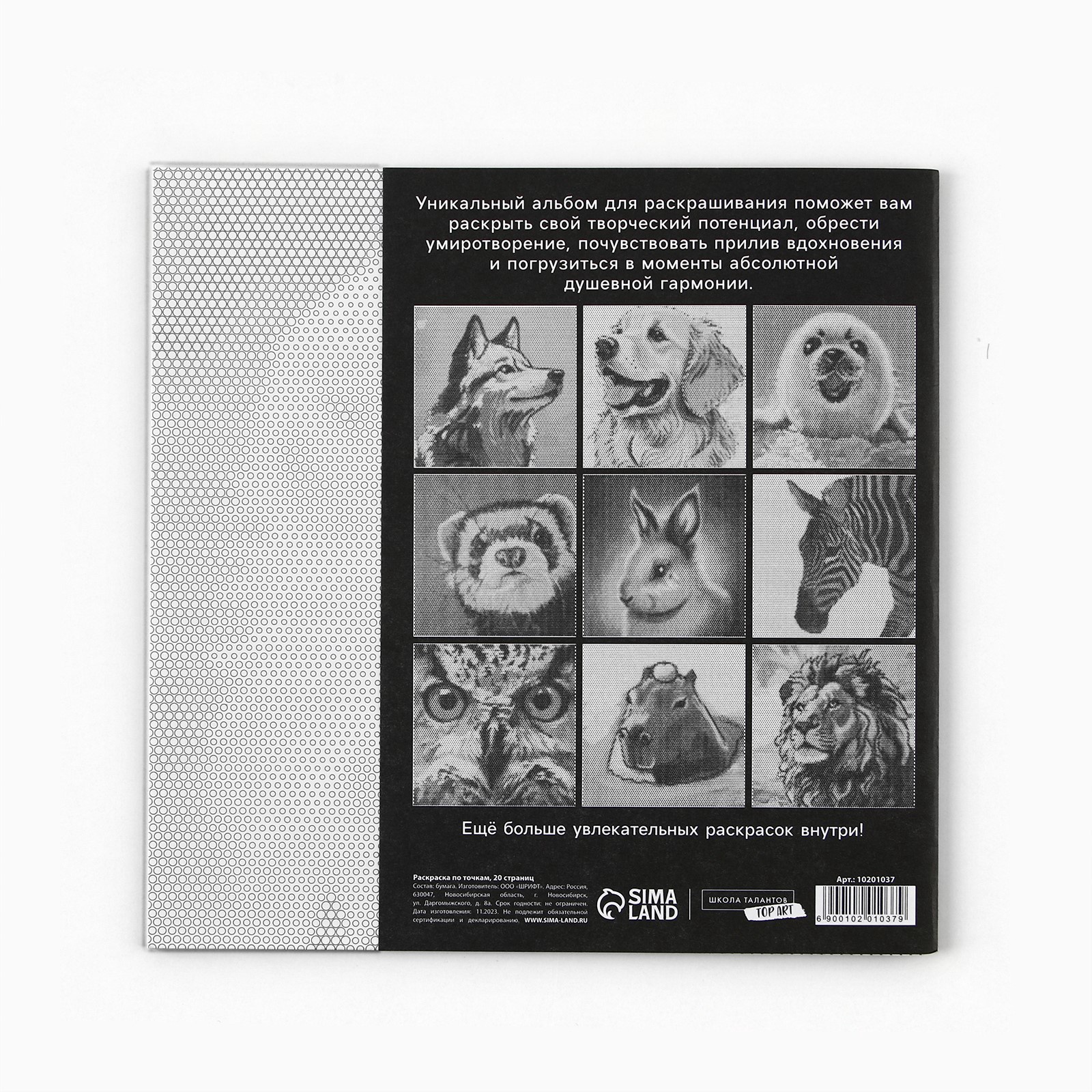 Раскраска Школа Талантов по точкам Любимые животные 20 стр - фото 6