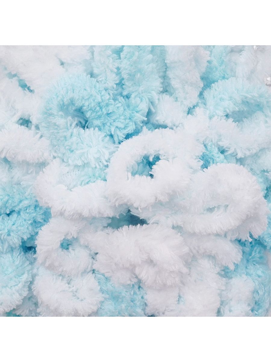 Пряжа для вязания Alize puffy color 100 г 9 м микрополиэстер плюшевая мягкая 5924 секционный 5 мотков - фото 7