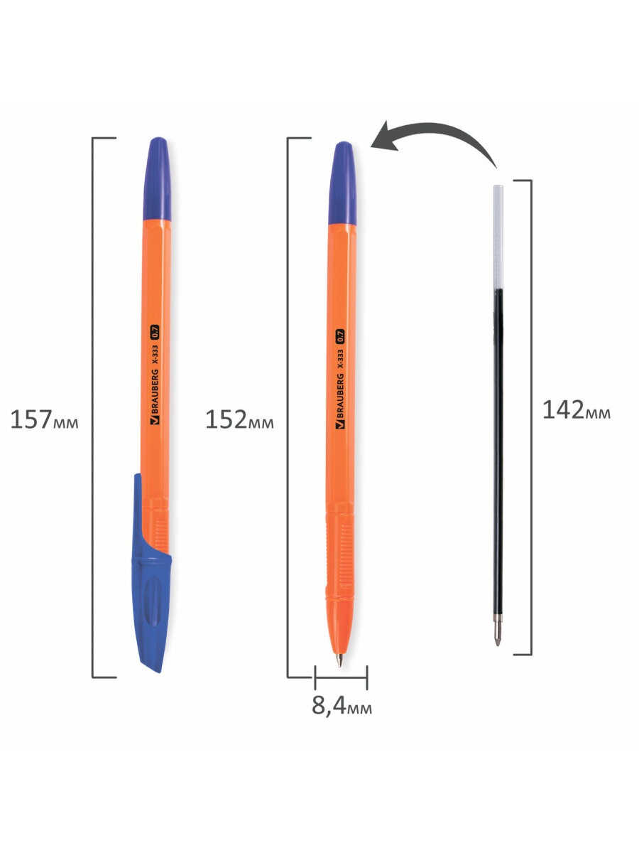 Ручка шариковая Brauberg 13 шт. - фото 12