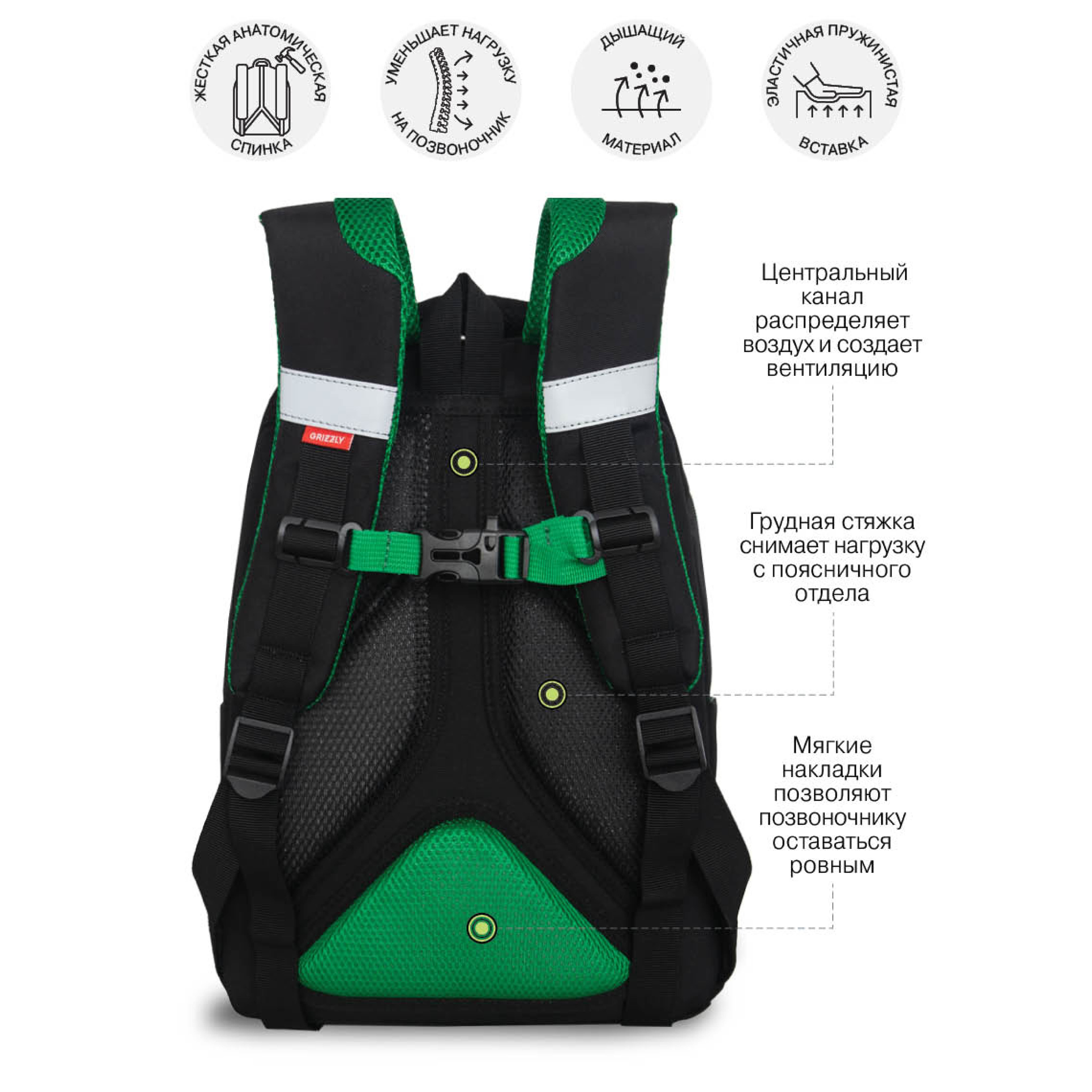 Рюкзак Grizzly для мальчика RB - фото 8