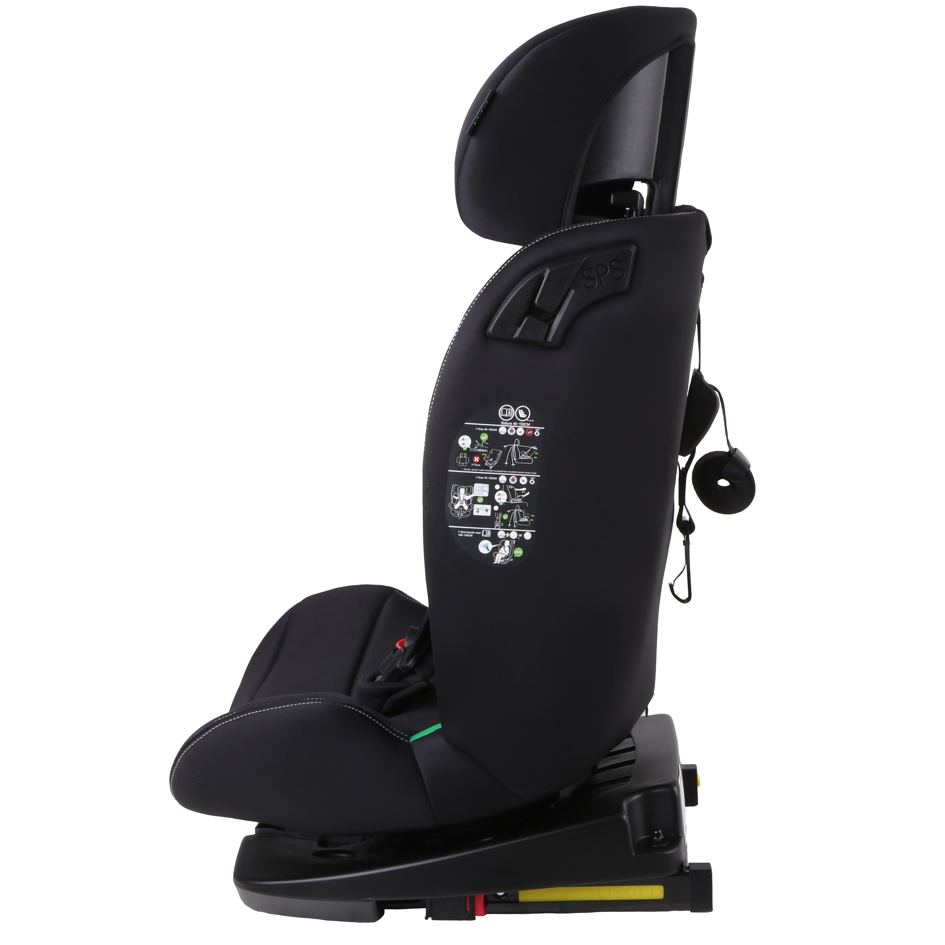 Автокресло Kidzi SPIN 360 i-SIZE Isofix 0+/1/2/3 (0-36 кг) черный - фото 2