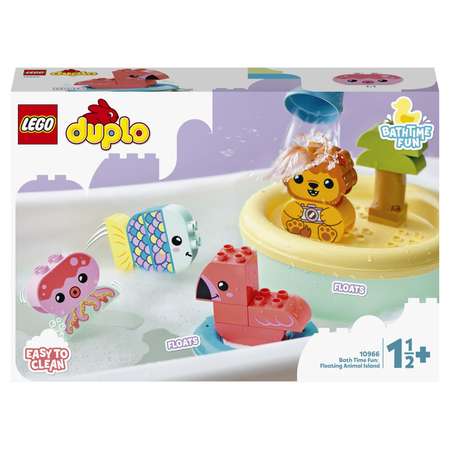 Конструктор LEGO DUPLO Плавучий остров для зверей блочный