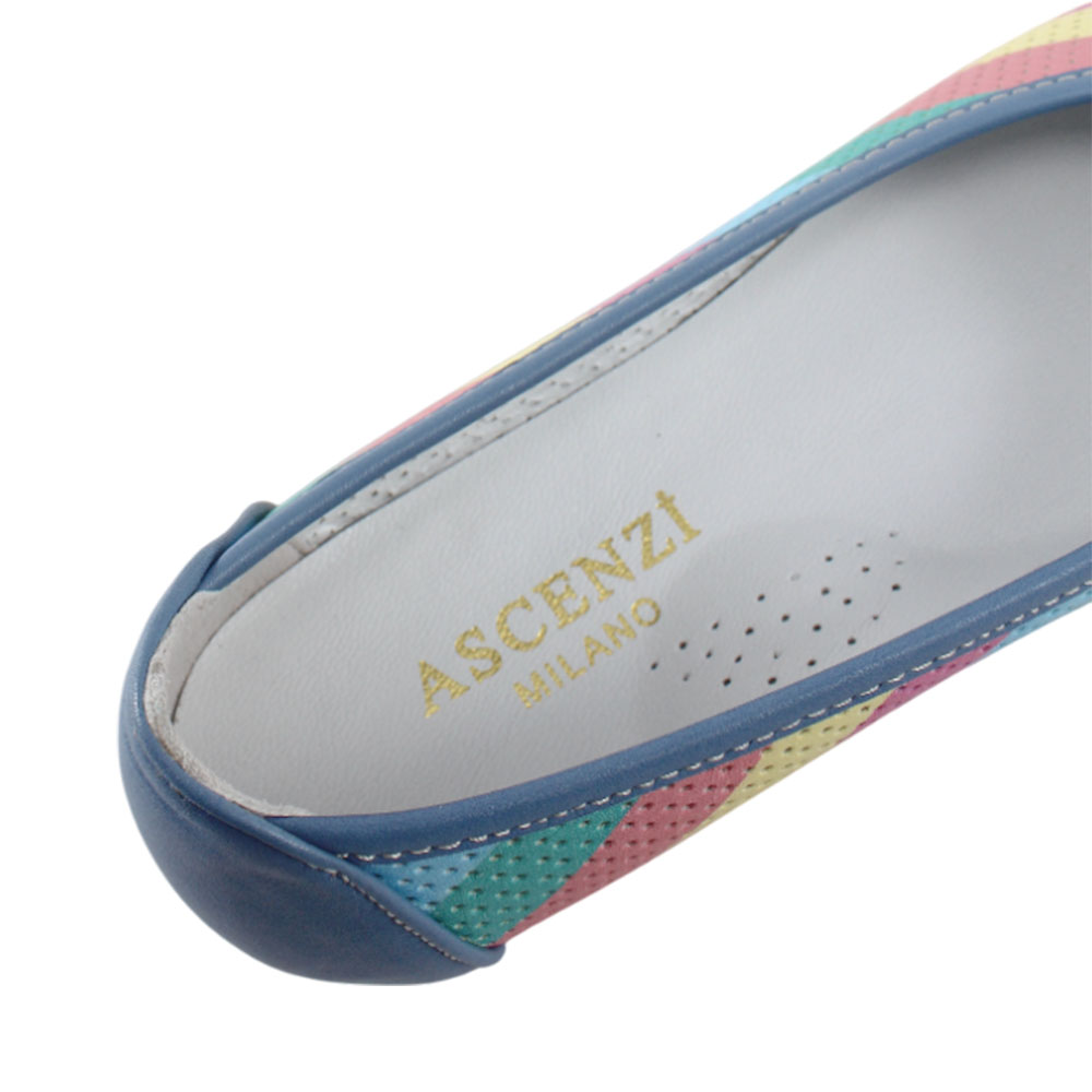 Балетки Ascenzi 226-79-160-132-СВ Ascenzi Балетки женские,голубой,радуга - фото 4
