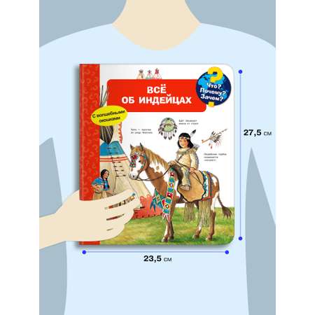 Книга Омега-Пресс Энциклопедия для детей с окошками Что? Почему? Зачем? Всё об индейцах