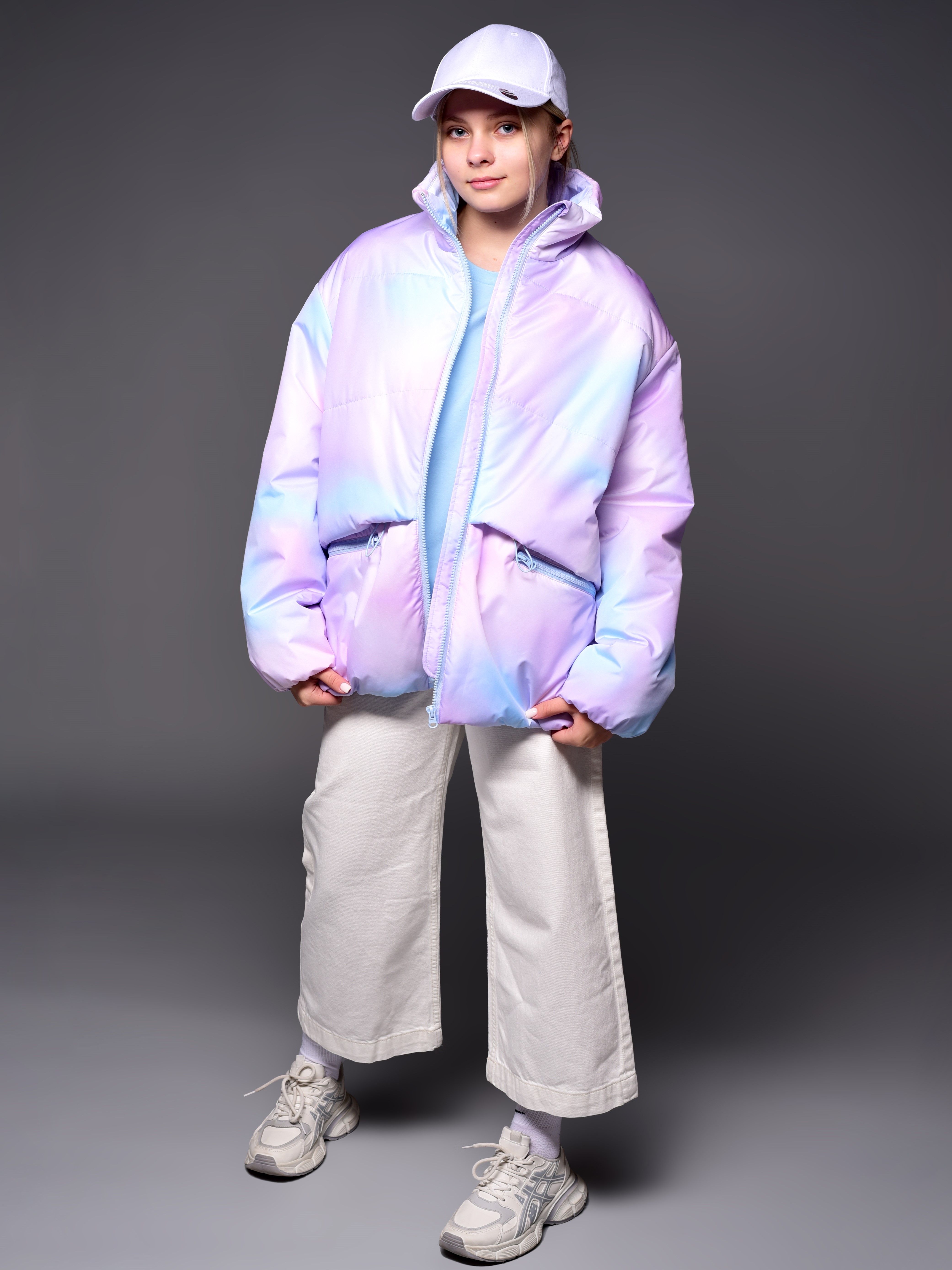 Куртка Аврора 1105-Д/принт-акварель - фото 4