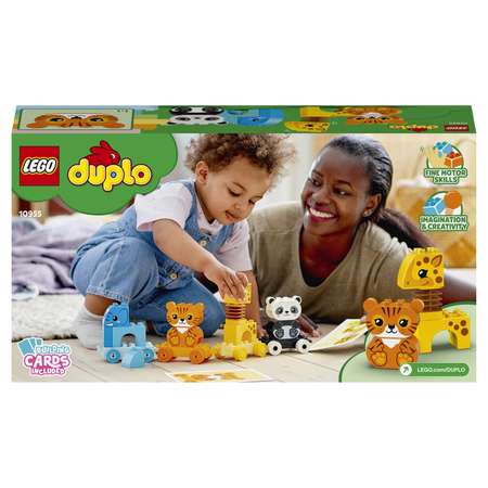 Конструктор LEGO DUPLO Поезд для животных блочный