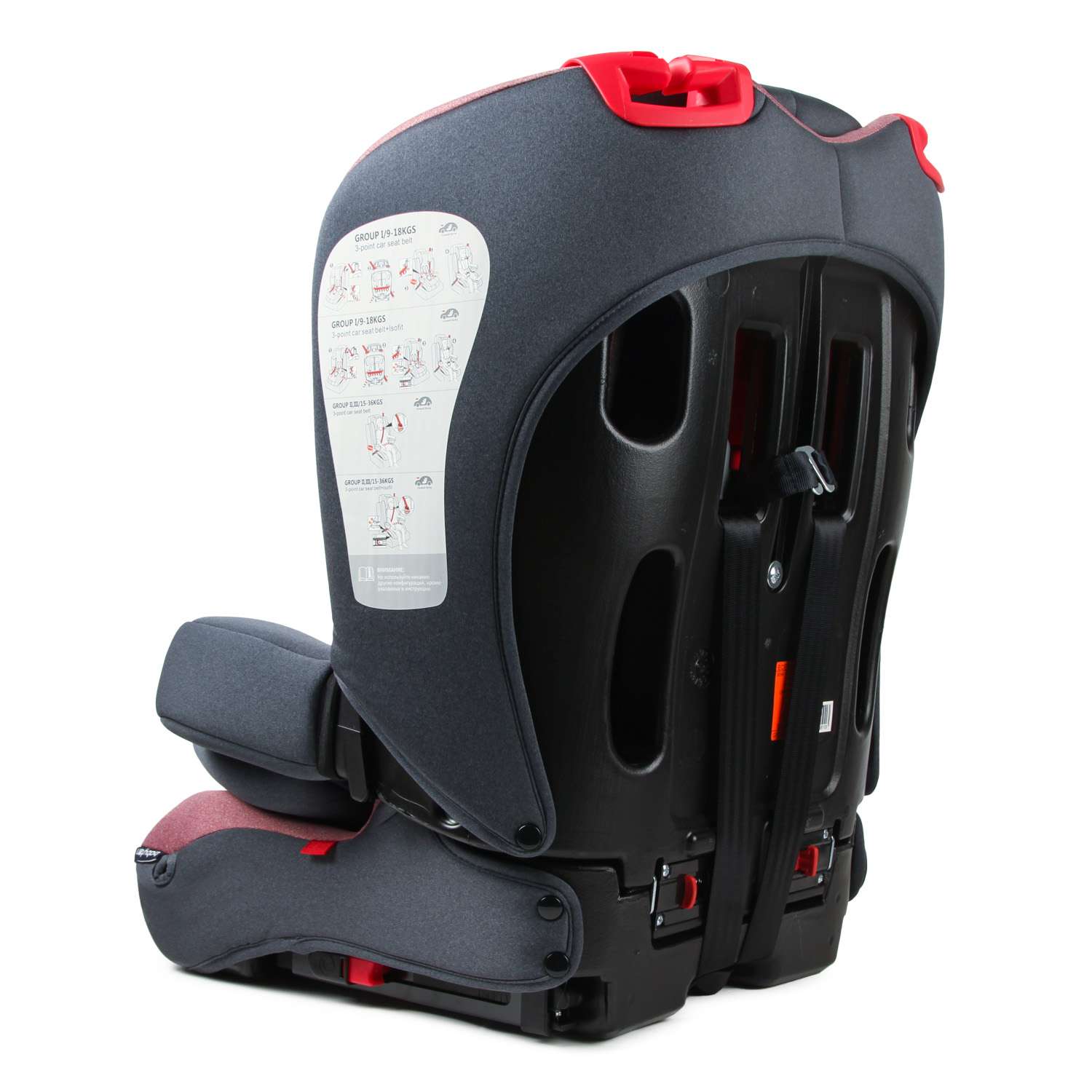 Автокресло Babyton Maverick Red Isofix 1/2/3 (9-36 кг) - фото 14