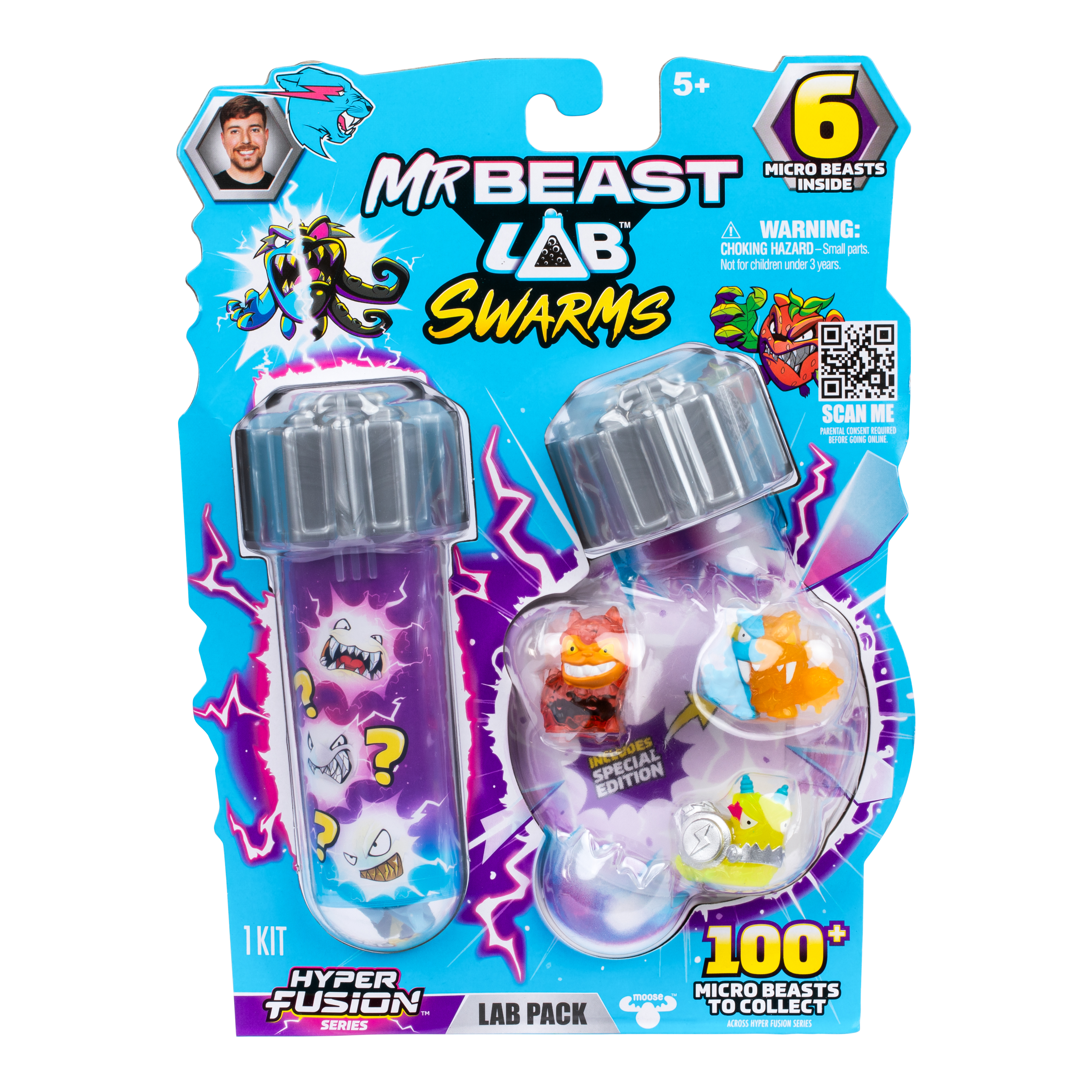 Фигурка Moose MrBeast Lab 6 монстров+1 колба - фото 8