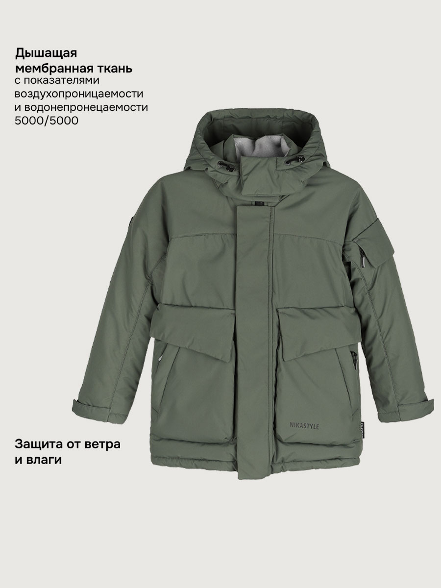 Куртка NIKASTYLE 4з7525 хаки - фото 3