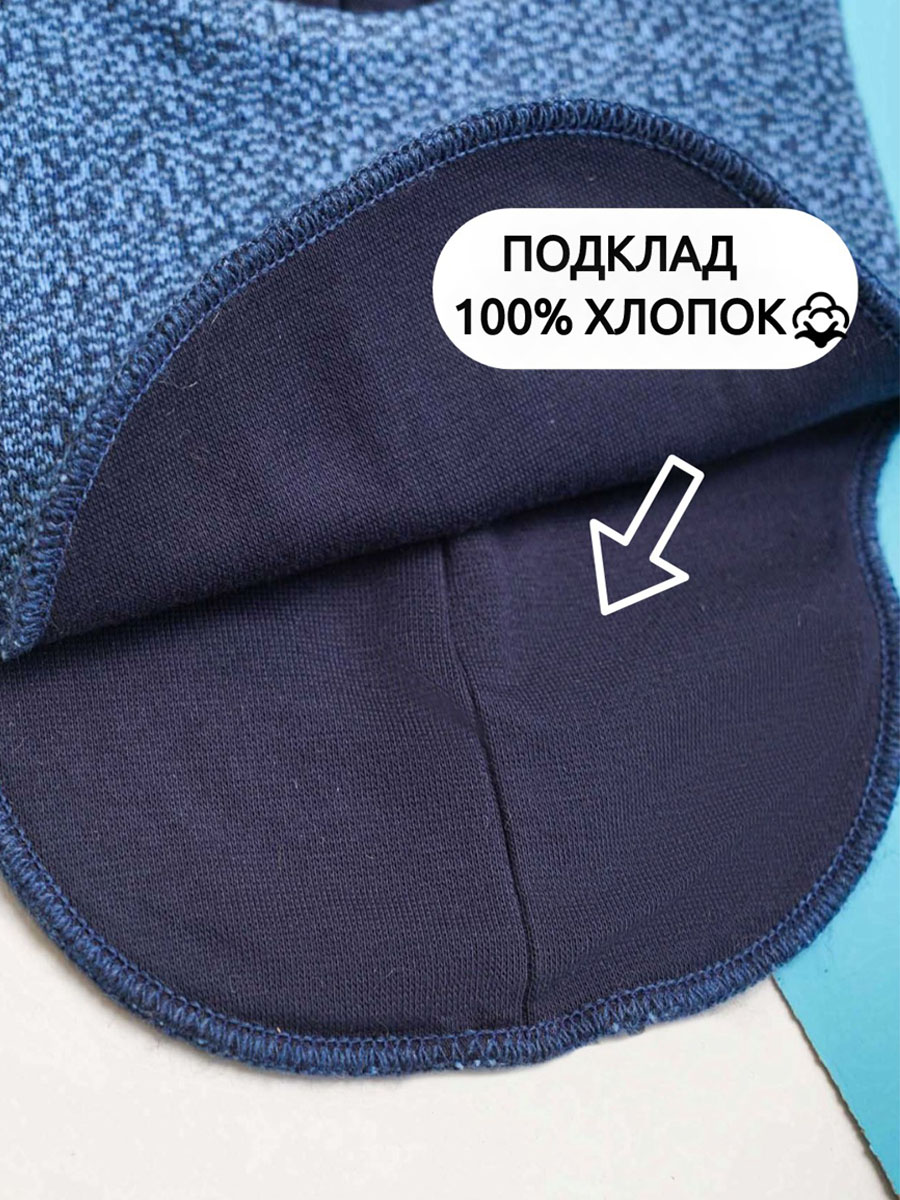 Шапка ПриКиндер MH3-6070/1 Цвет: Голубой меланж - фото 8