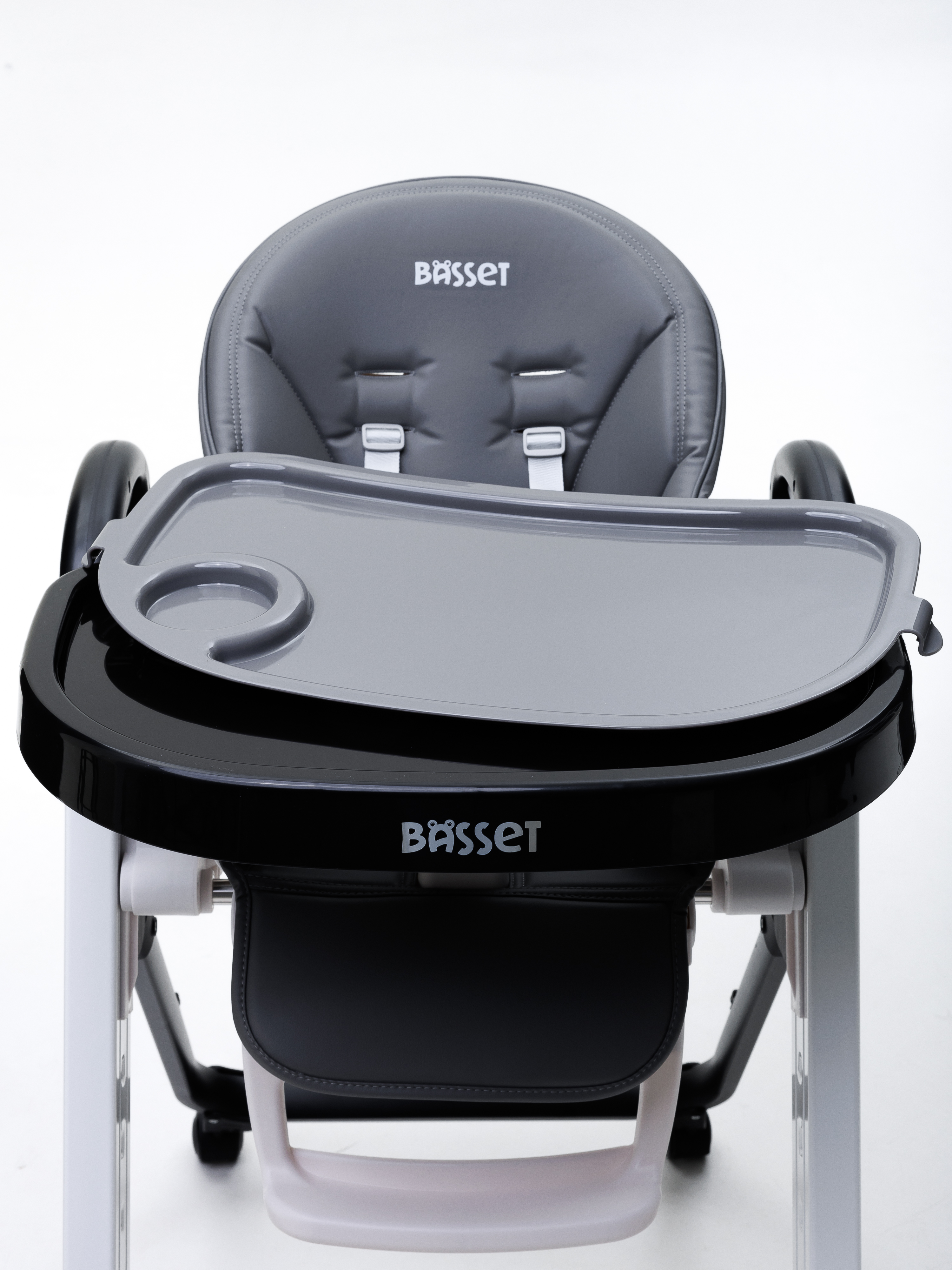 Стульчик для кормления BASSET B2 серый - фото 24