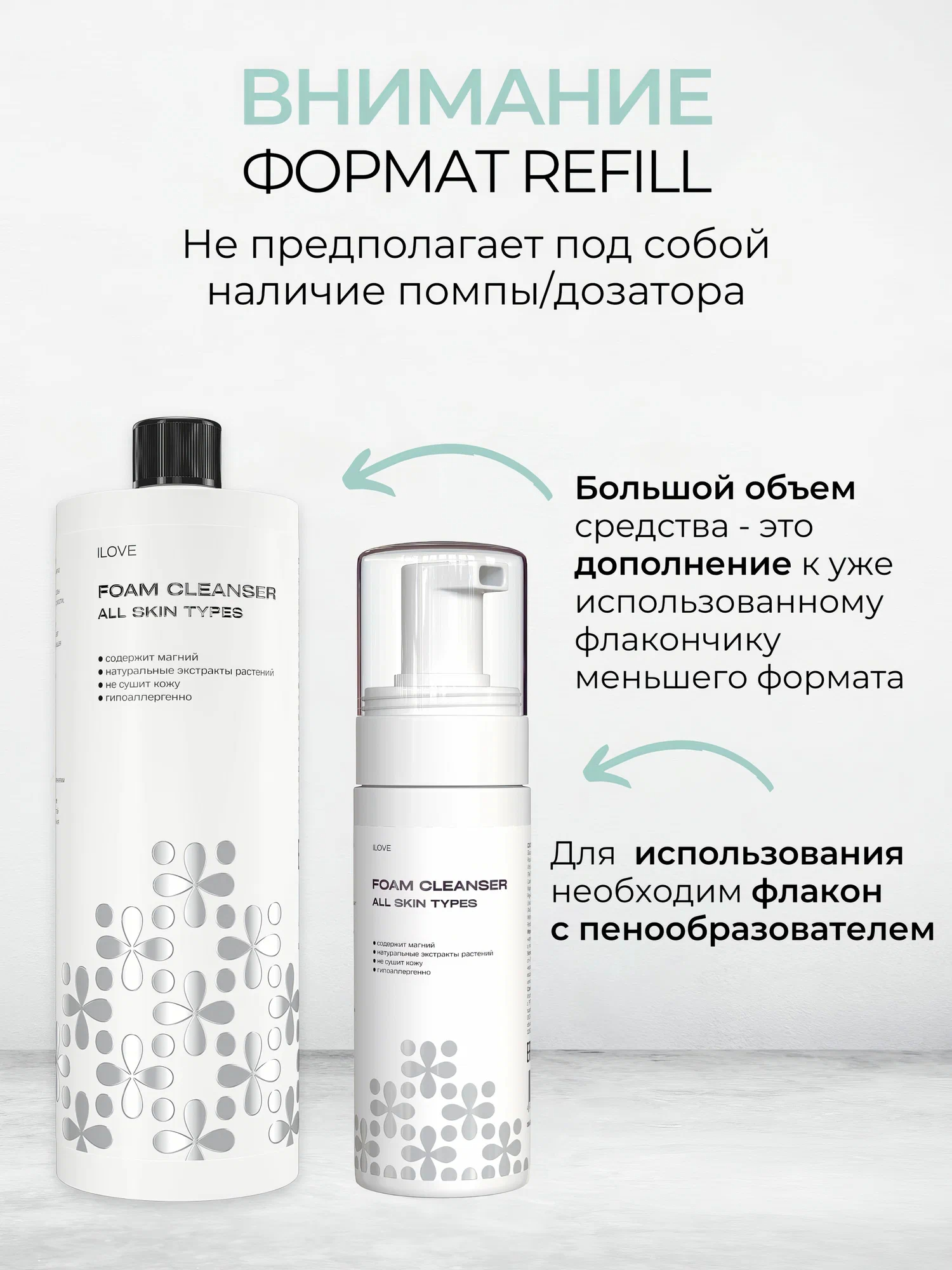 Пенка ILOVE MG с магнием и пантенолом 1000 мл 1 шт. - фото 5