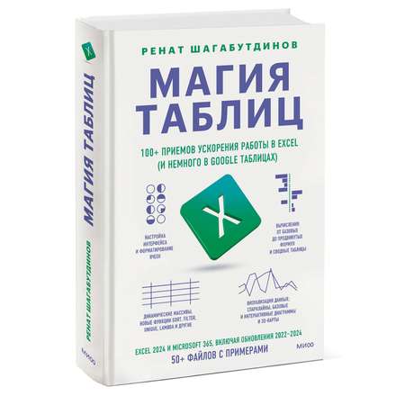 Книга МИФ Магия таблиц. 100+ приемов ускорения работы в Excel