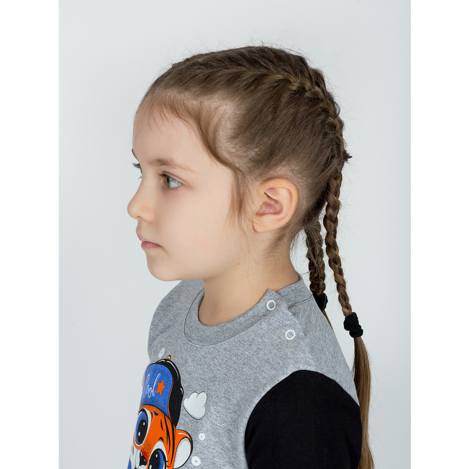 Костюм KiMMi co К-1408751 черный меланж тигреное машина - фото 6