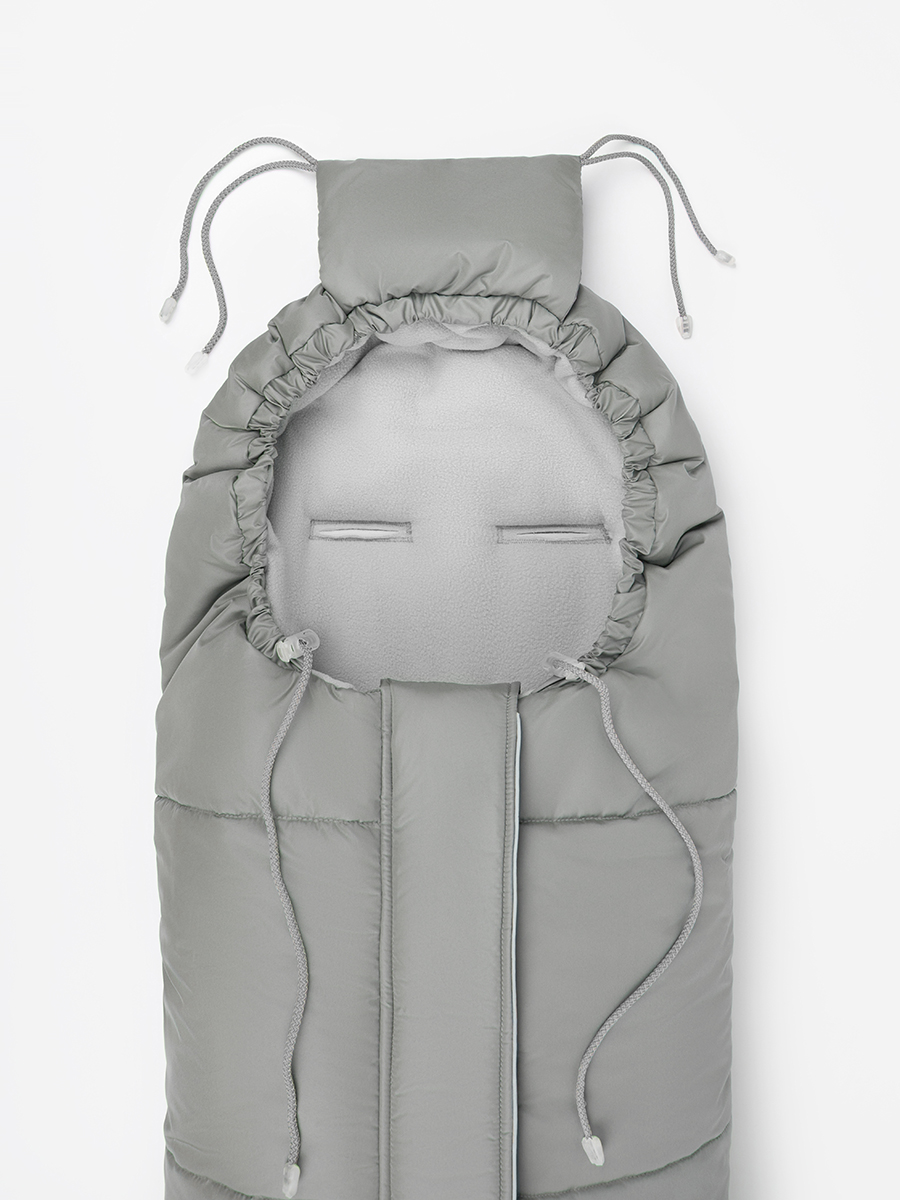 Конверт в коляску Amarobaby Frost Трансформер серебряный - фото 17