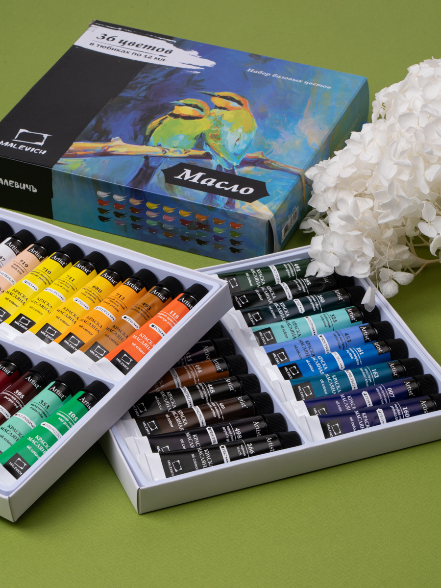 Краски масляные Малевичъ 6 цв. - фото 2