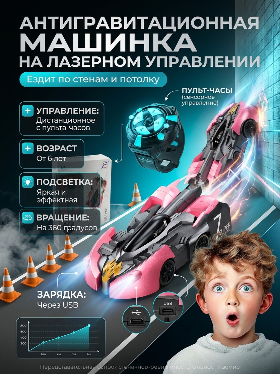 Автомобиль РУ ТОТОША Антигравитационная машинка - фото 3