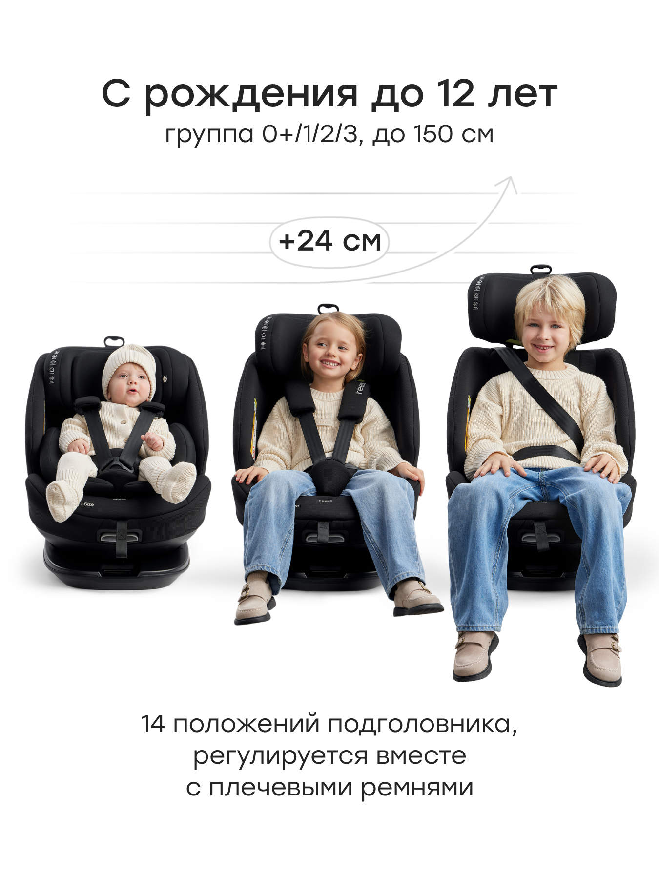 Автокресло Happy Baby Reex Isofix 0+/1/2/3 (0-36 кг) черный - фото 5