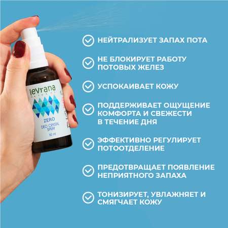 Дезодорант levrana Zero без аромата 50мл