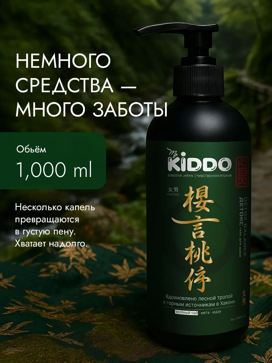 Гель для душа Kiddo парфюмированный detox balance 1000 мл - фото 3
