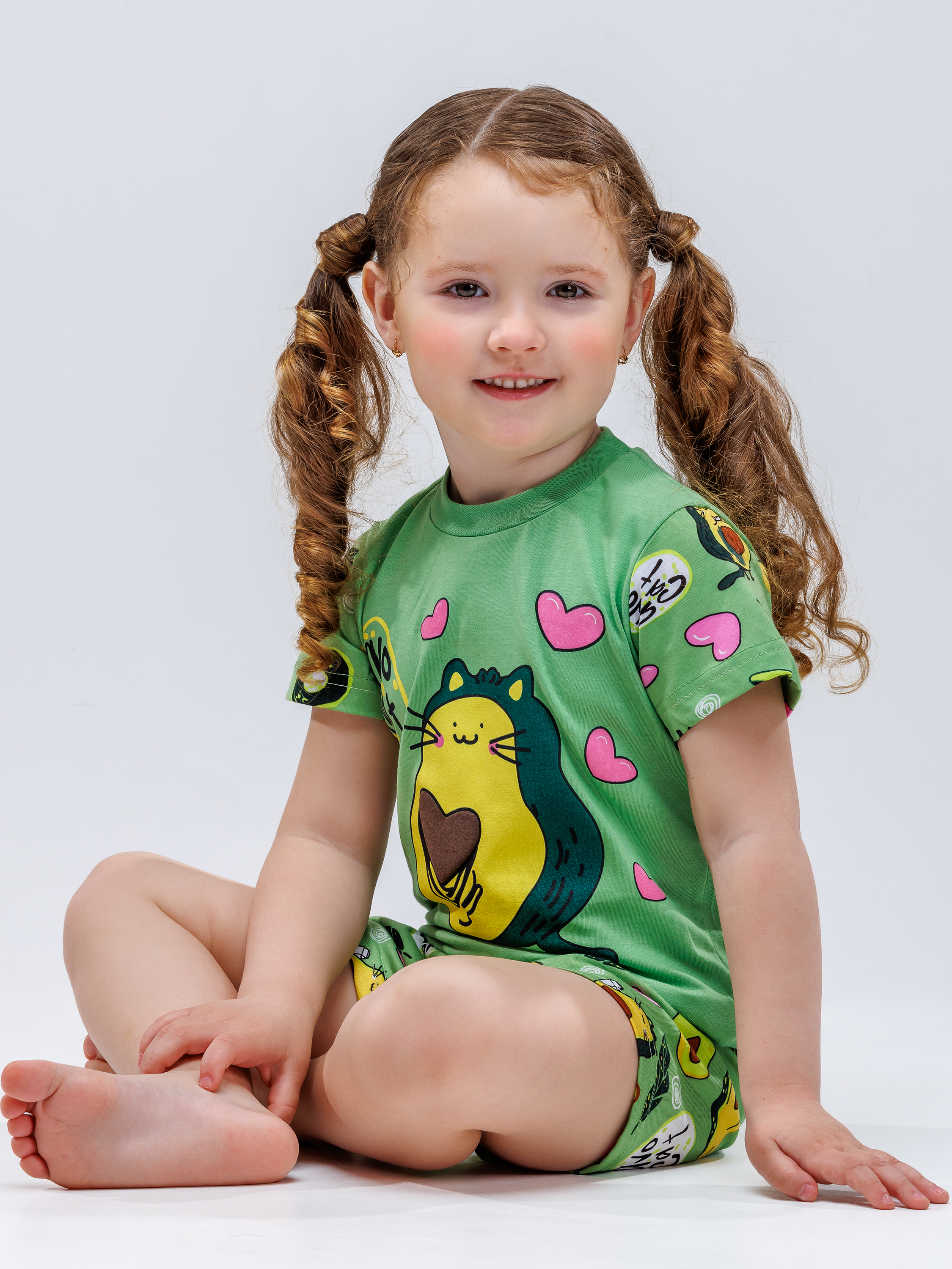Пижама Babycollection pjm003/sph/k1/012/p1*dзеленый,розовый - фото 4