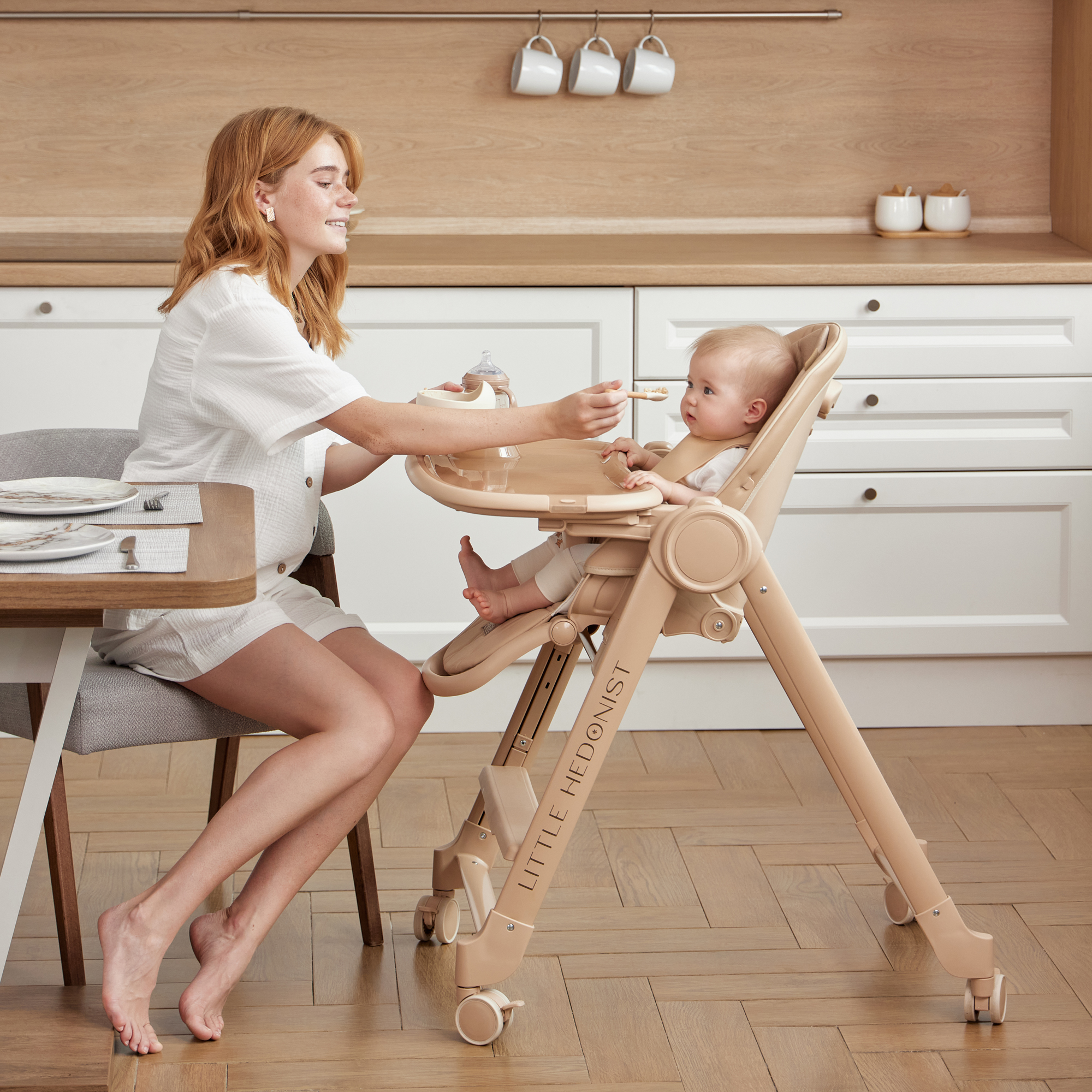Стульчик для кормления Happy Baby Berny Lux трансформер - фото 24