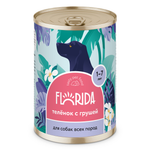 Консервы для собак Florida телёнок с грушей 400г