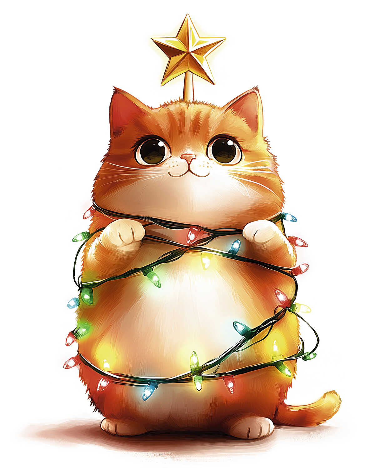 Алмазная мозаика Феникс + Кот елка - фото 2